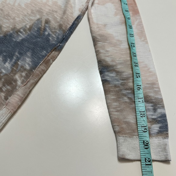 NIC+ZOE Tie Dye Asymmetrical Sweater Womens S Long Sleeve Casual Lightweight - Picture 10 of 10